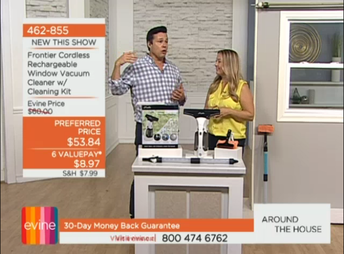 Frontier Ehub's Window Vacuum Cleaner set Featured on Evine Live TV
