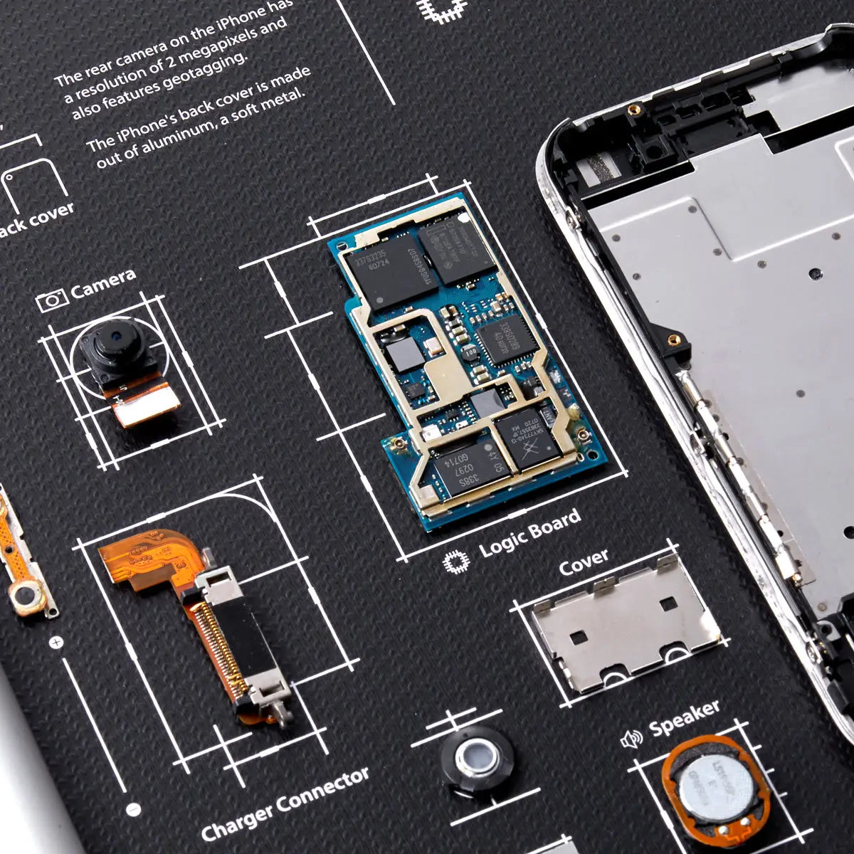 Xreart iPhone 2G 1st Generation Limited Edition Teardown Framed Wall Art - Rare Apple Collectible