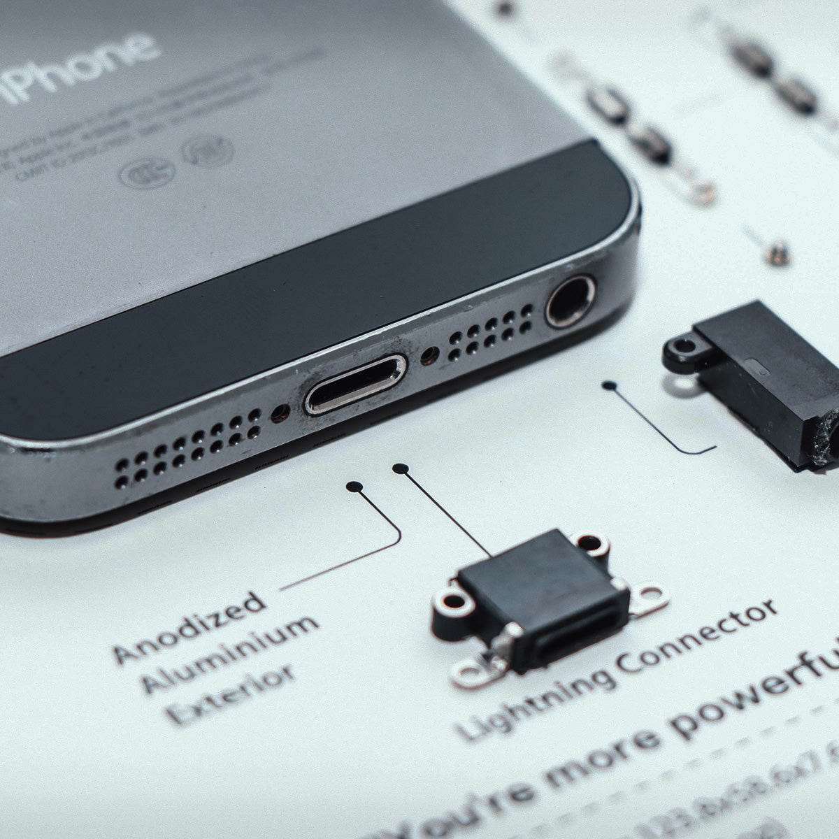 Xreart iPhone 5S Teardown Framed Wall Art - Geek Home Decor Unique Tech Gift for Him